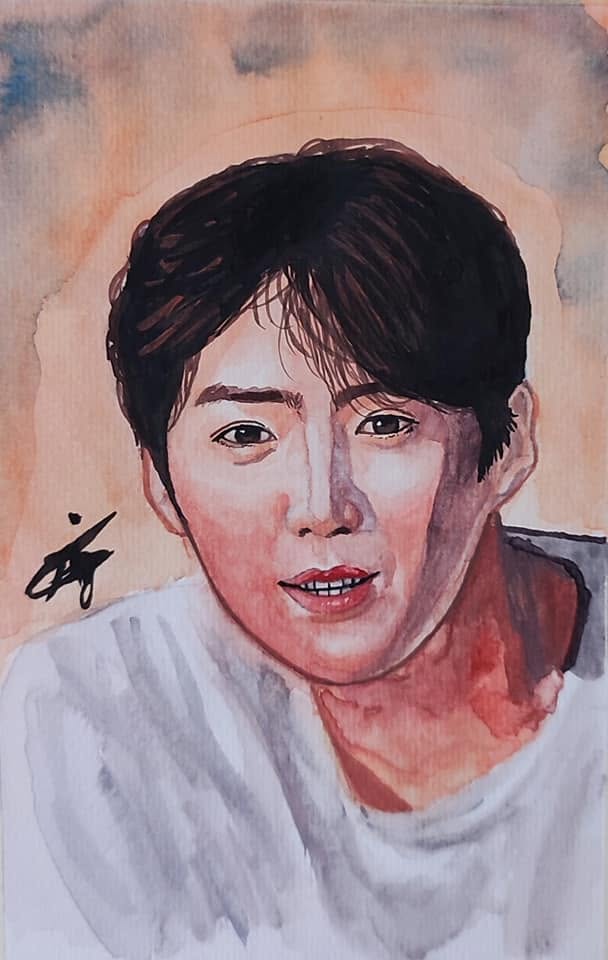 Watercolor Portrait of a Man