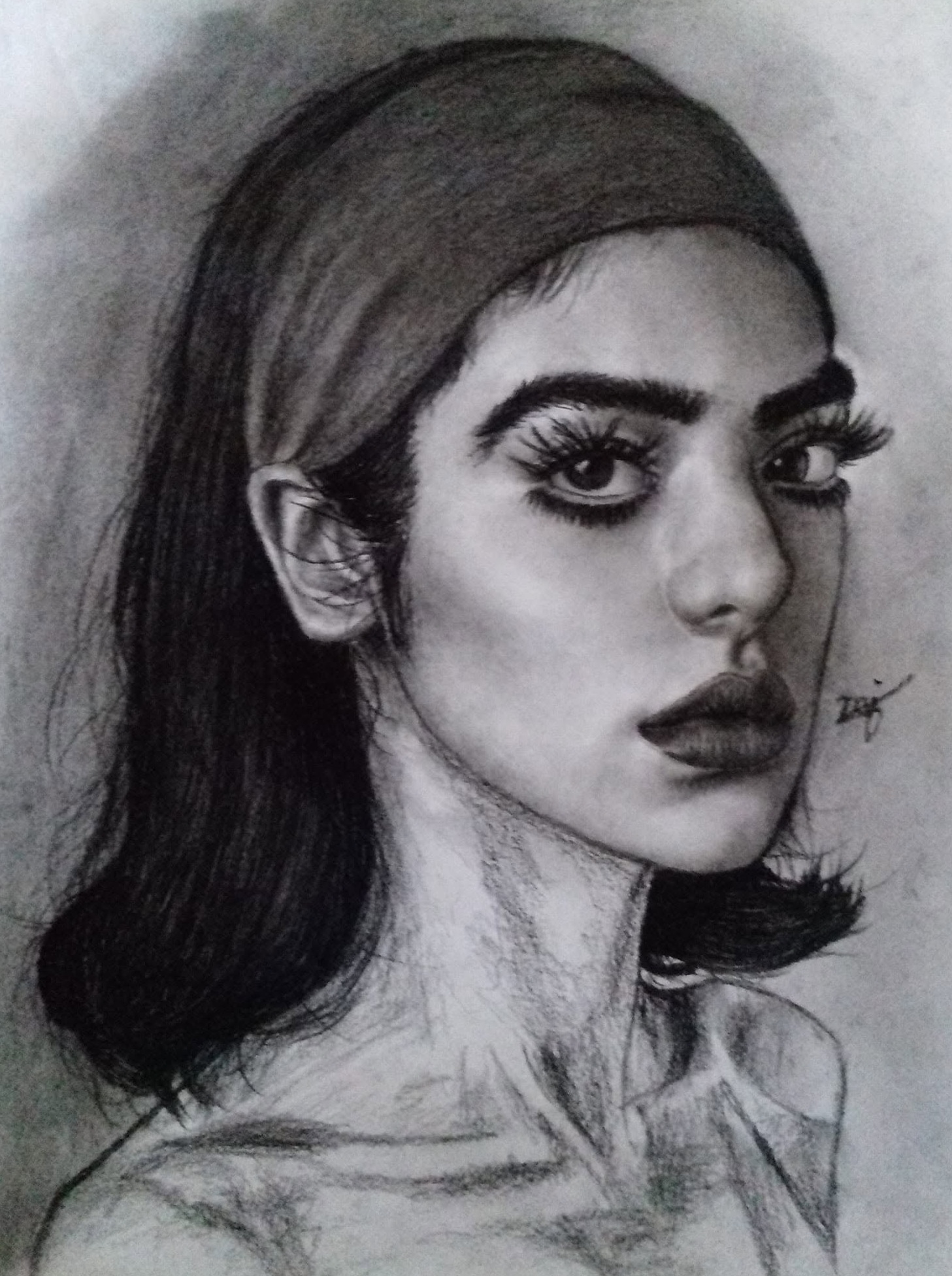 Graphite Portrait of a Woman